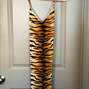 Tiger Striped Slip Dress 🐅